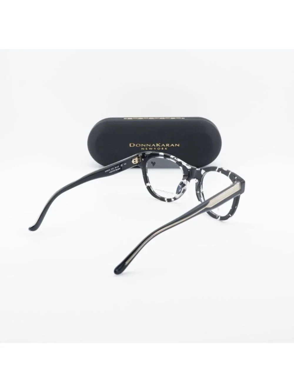 Donna Karan DO5018 010 Cat Eye Eyeglasses 49mm - Black Havana